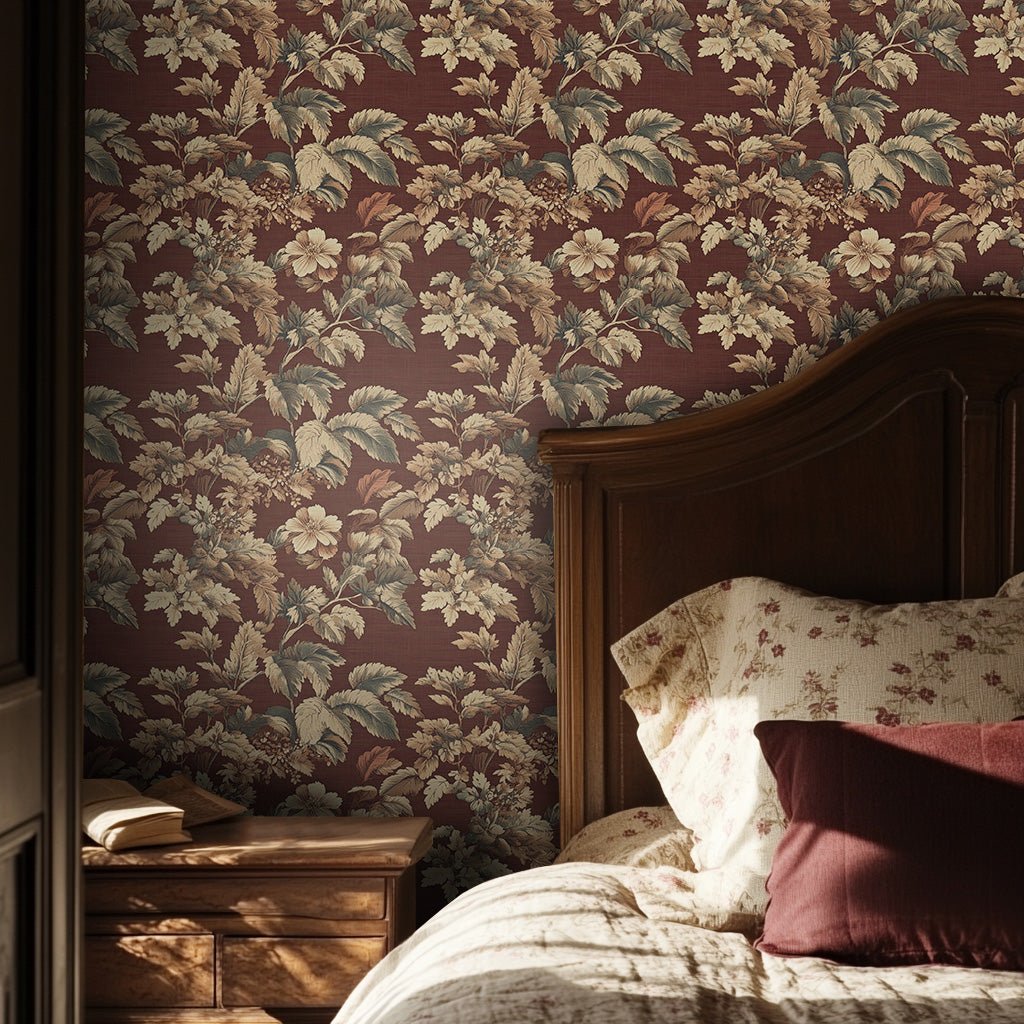Mural Floral Brigitta: Encanto Vintage para Paredes