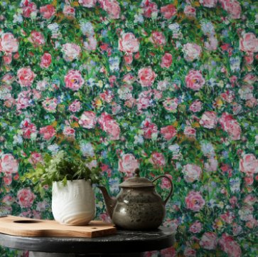 Mural Rosas Encantadas Jardín Secreto para Decoración