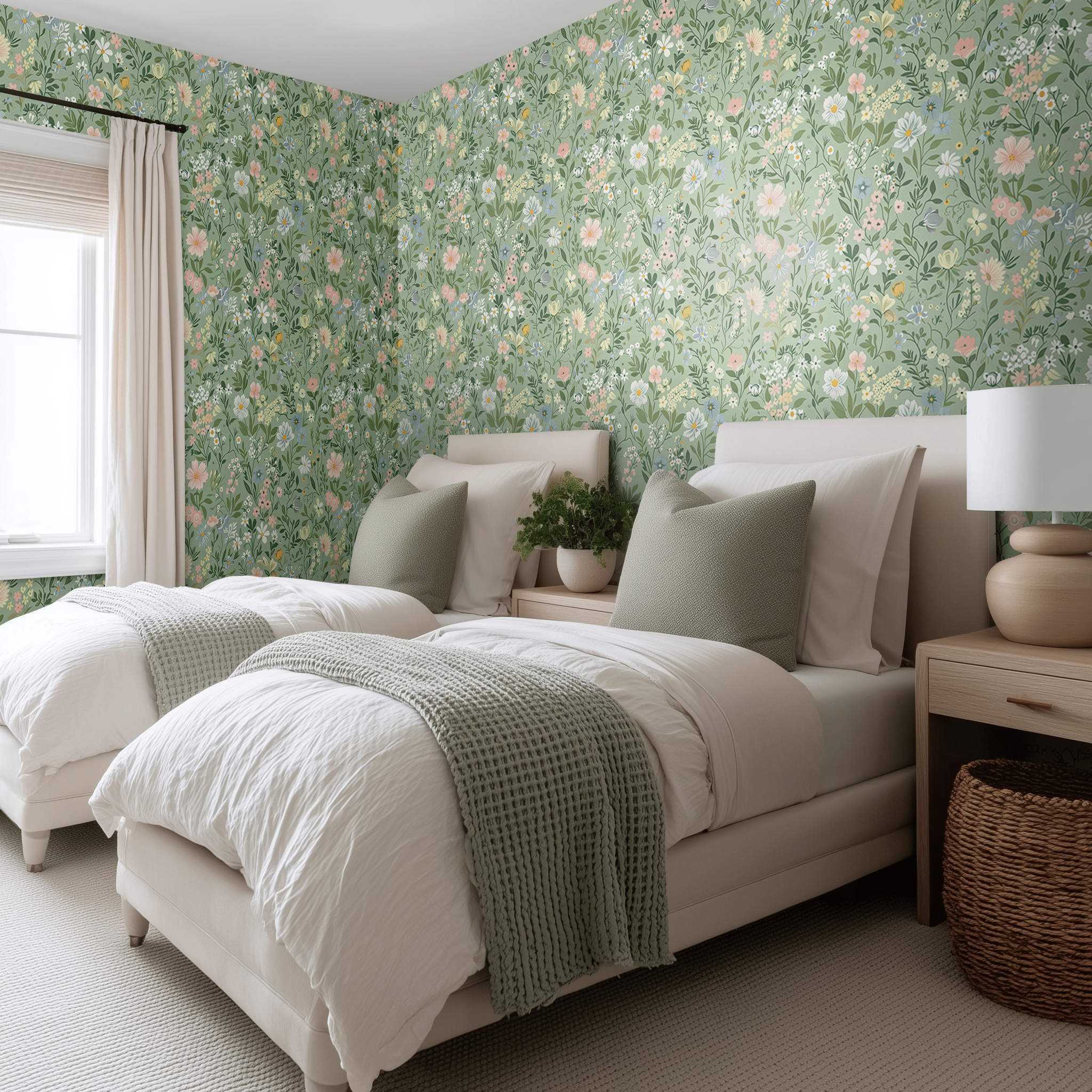 Mural Francesca Jardín Botánico Vintage, papel tapiz decorativo
