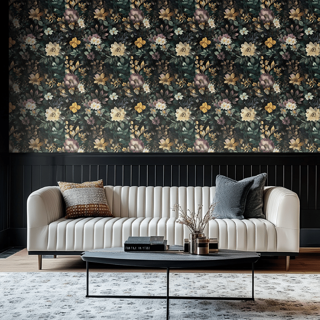 Mural Gaia Jardín Oculto Floral Papel Tapiz Decorativo