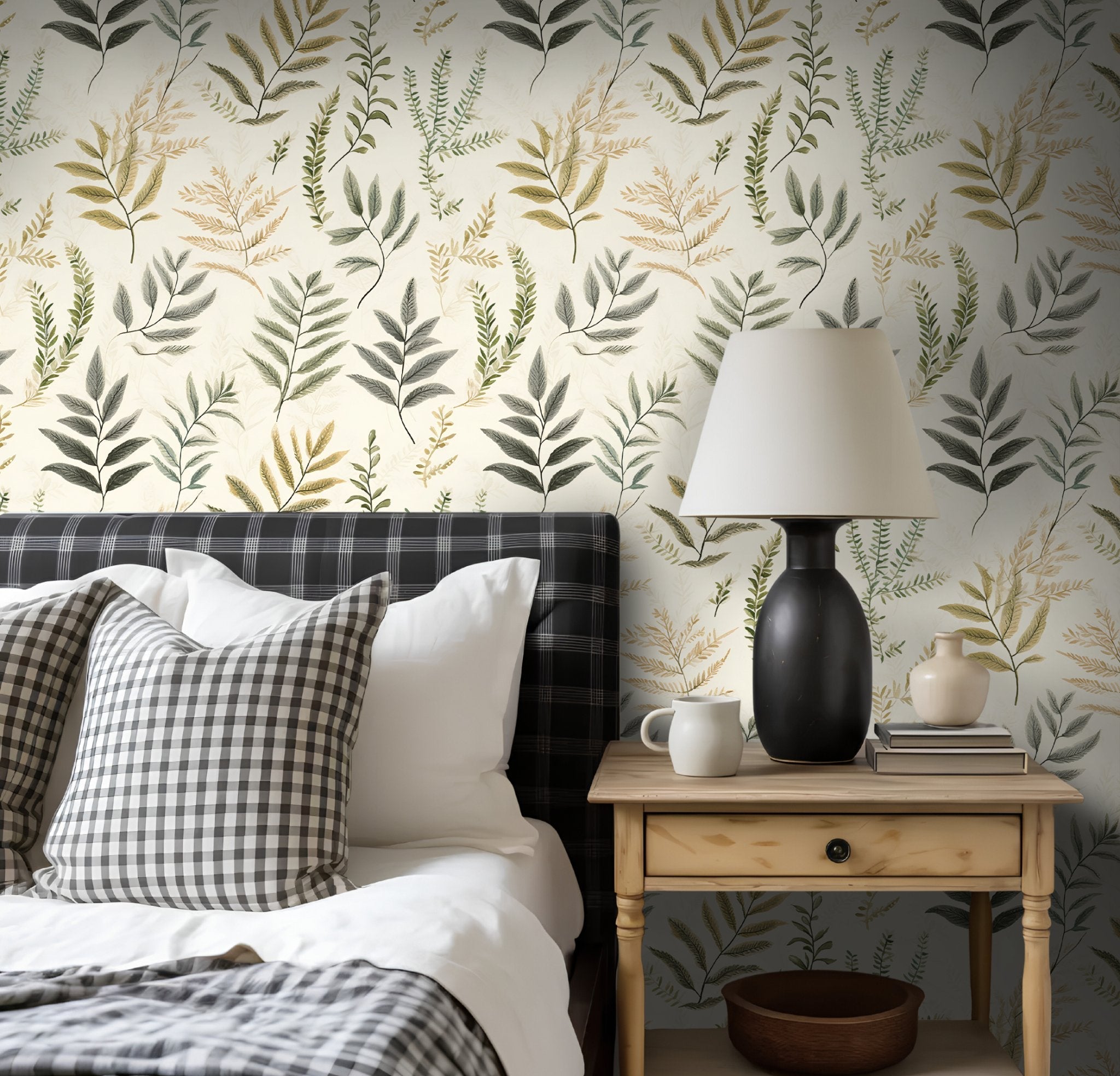 Tapiz Modelo Laurel Fresco Naturaleza, papel tapiz decorativo
