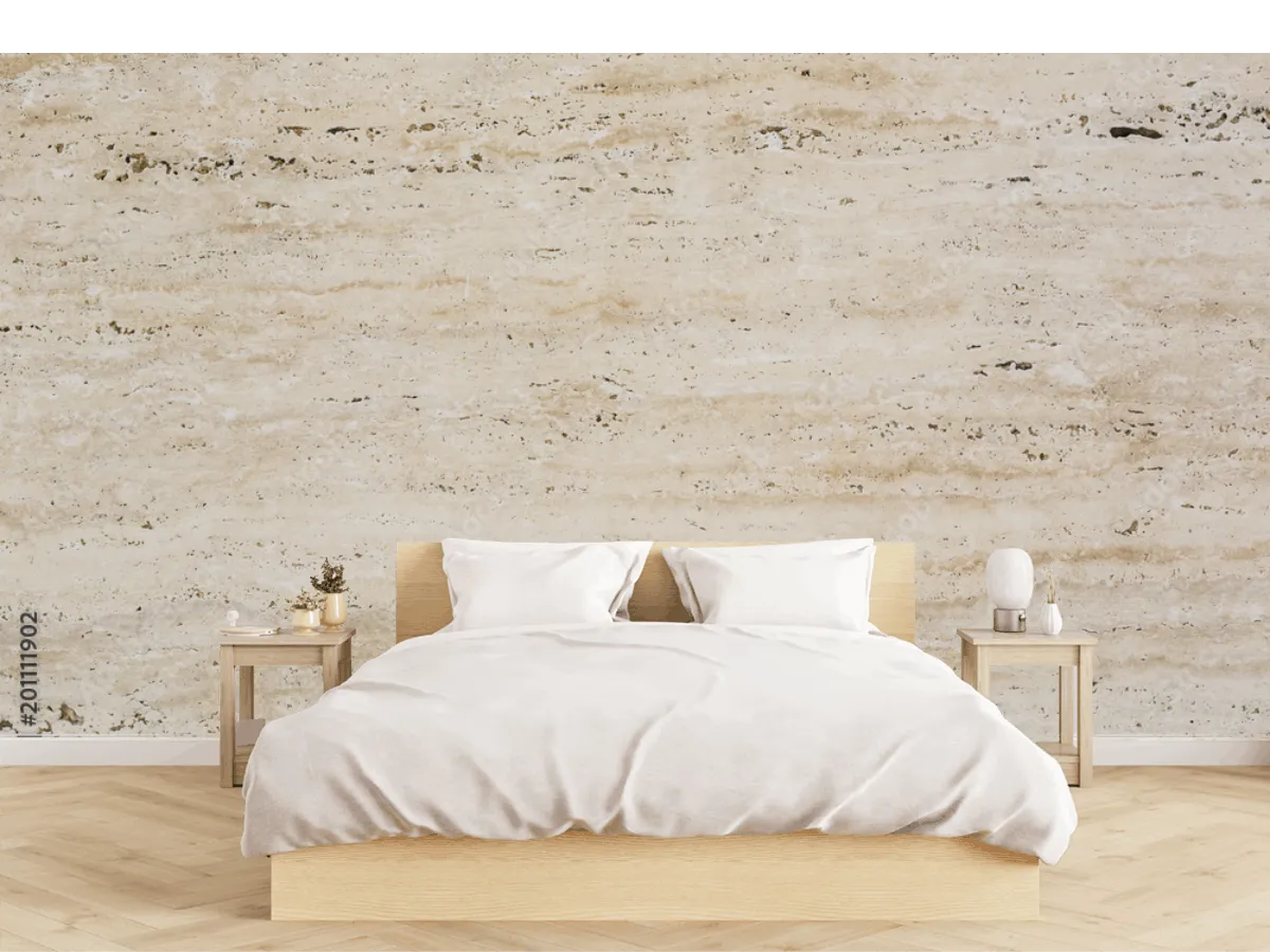 Mural Travertino Beige – Fotomural Decorativo para sala y oficina