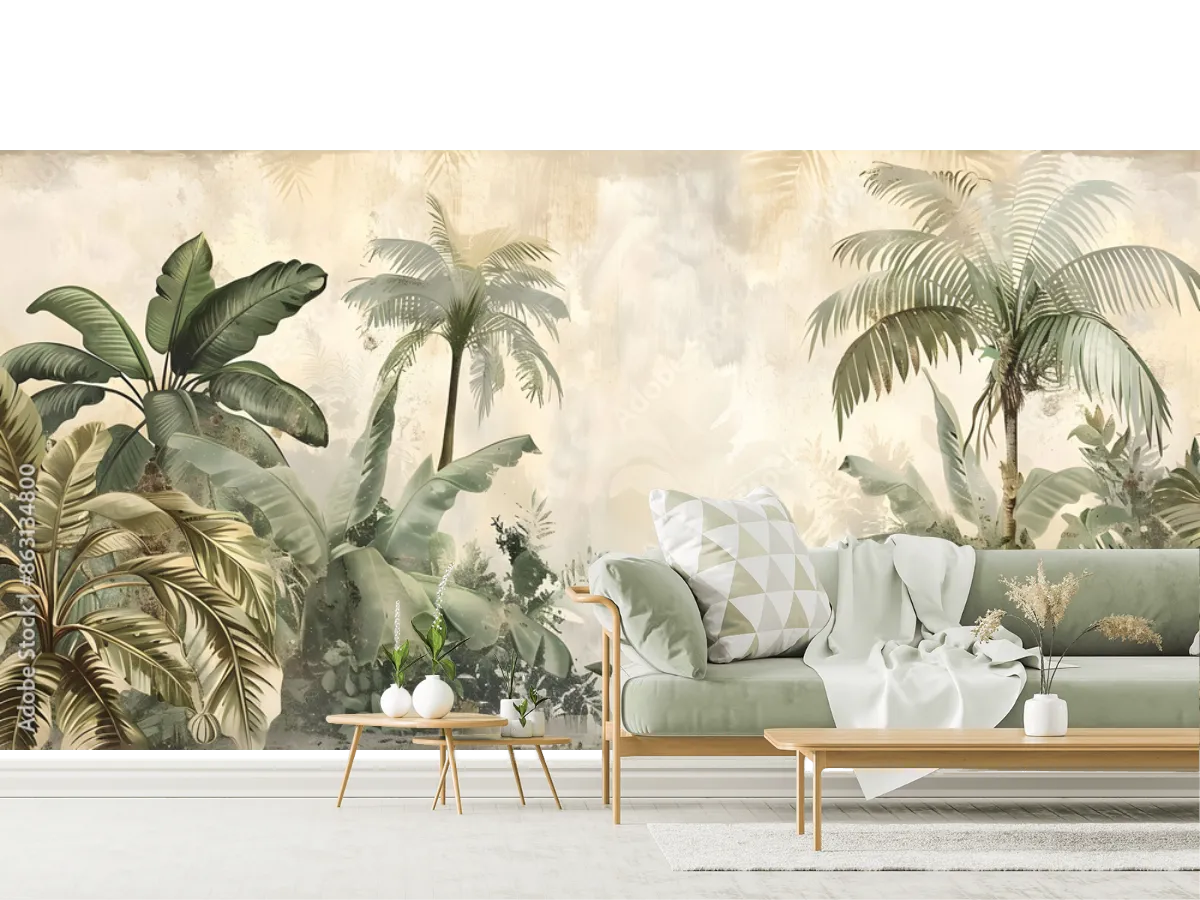 Fotomural modelo Jungla Onírica para pared – Vinil o Tapiz decorativo