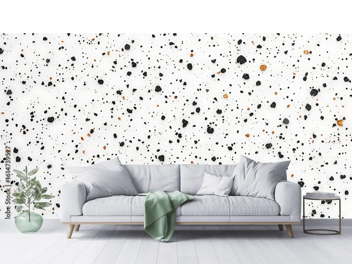 Mural Terrazo Nórdico Minimalista para Decoración Moderna | Vinil, Tapiz Liso o Texturizado