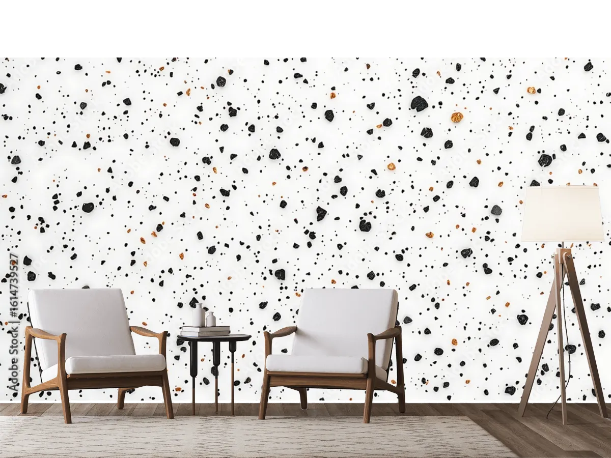 Mural Terrazo Nórdico Minimalista para Decoración Moderna | Vinil, Tapiz Liso o Texturizado