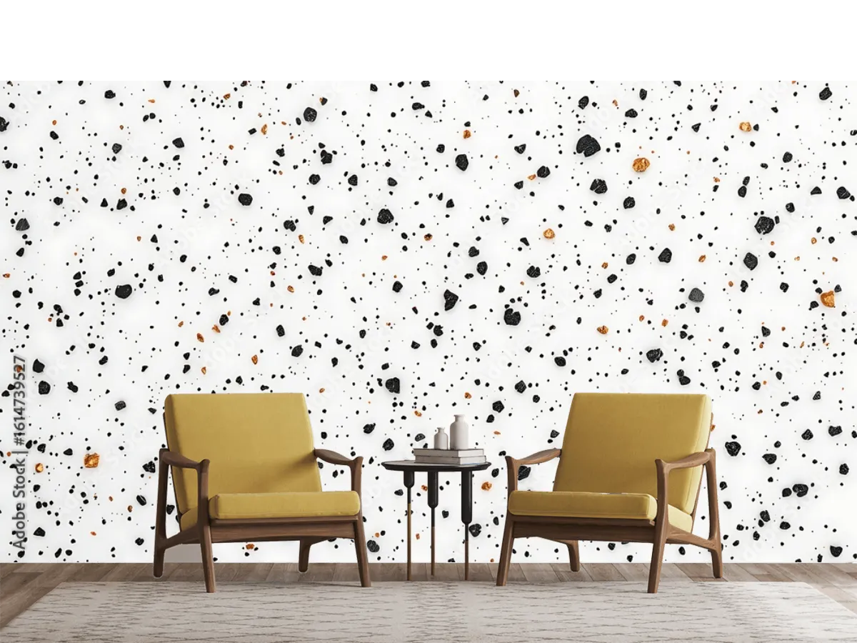 Mural Terrazo Nórdico Minimalista para Decoración Moderna | Vinil, Tapiz Liso o Texturizado