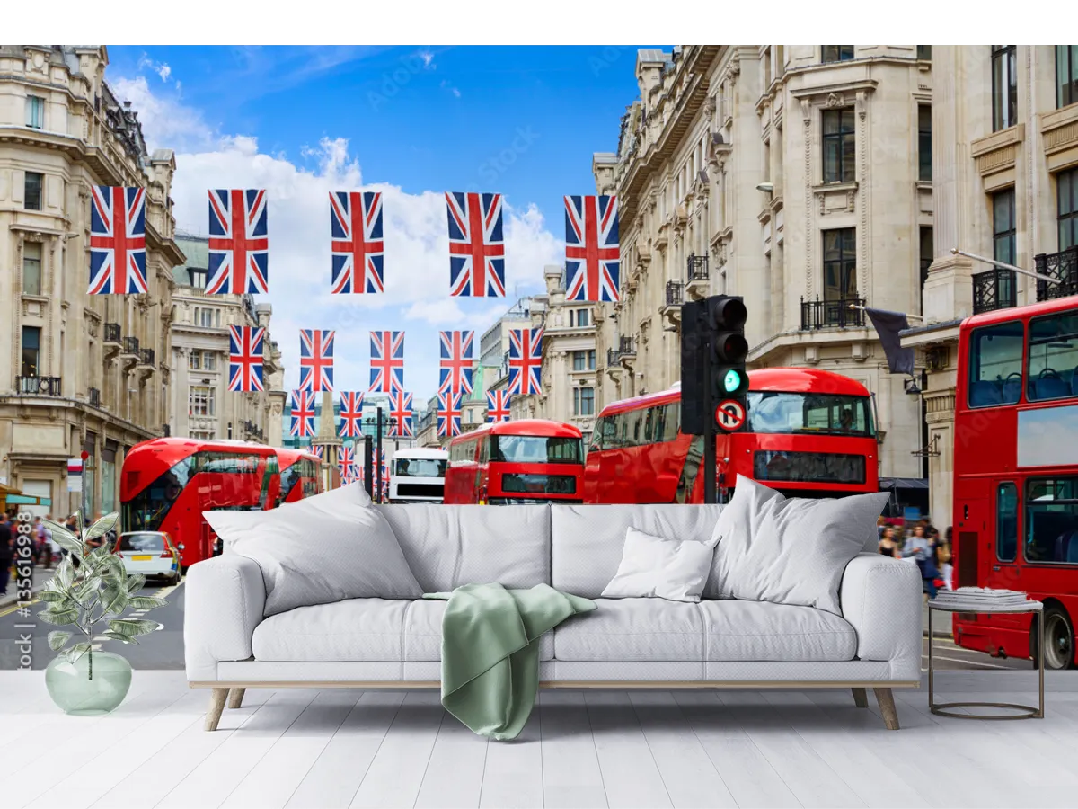 Mural Londres Urbano – Fotomural Decorativo Vinil/Papel Tapiz