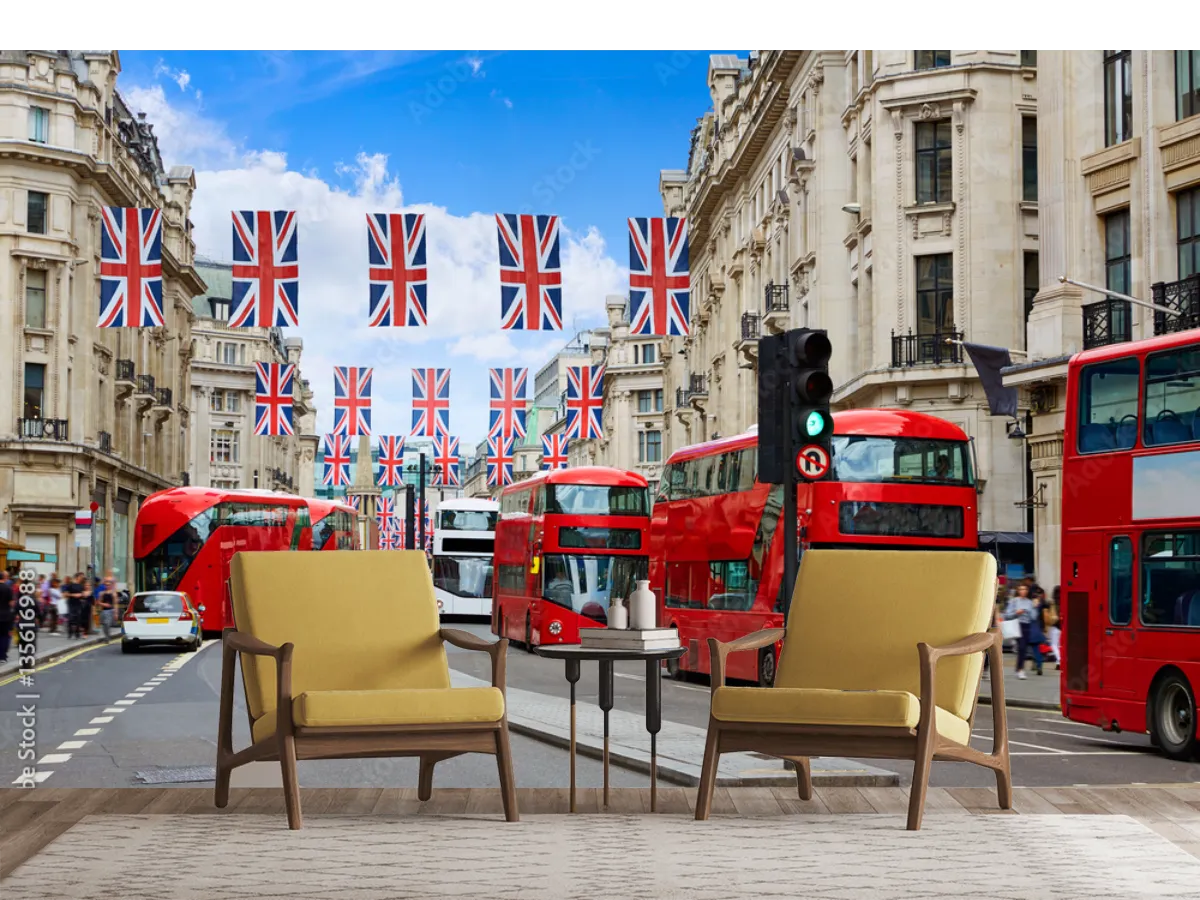 Mural Londres Urbano – Fotomural Decorativo Vinil/Papel Tapiz