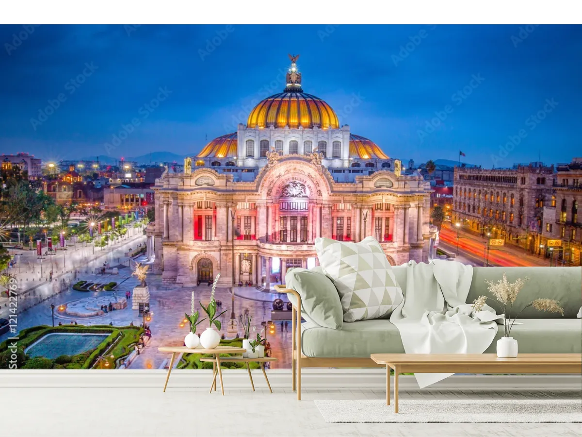 Mural Palacio Dorado CDMX – fotomural decorativo México