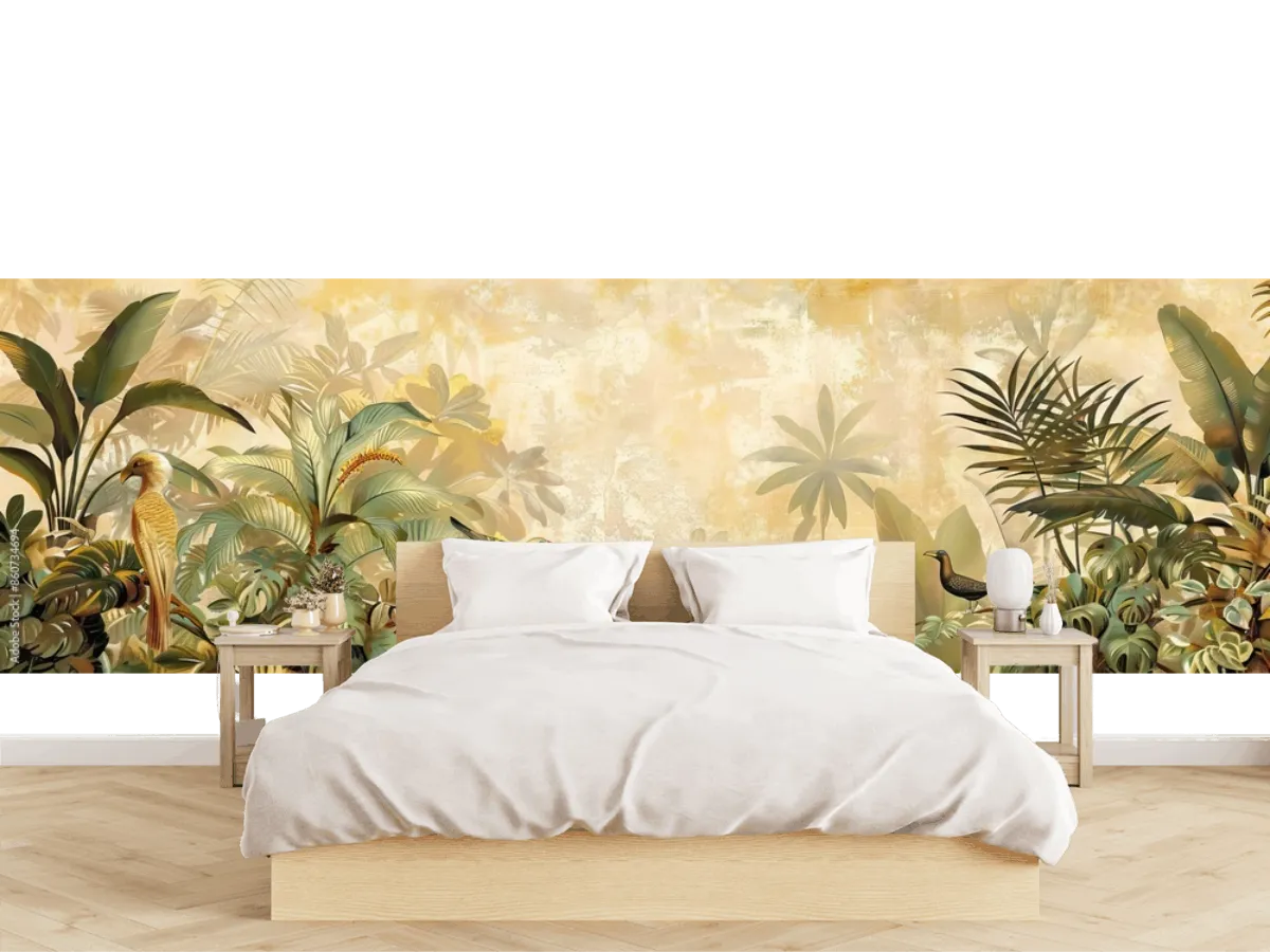 Fotomural Tropical Amanecer – Vinil Arquitectónico & Tapiz Decorativo
