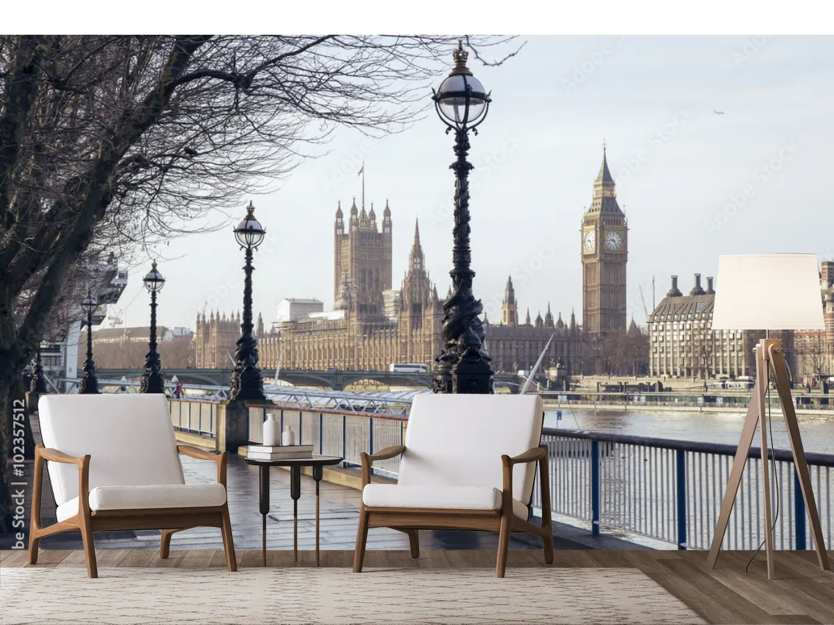 Mural Londres Eternidad - Fotomural Decorativo para Sala o Recámara en Vinil o Papel Tapiz