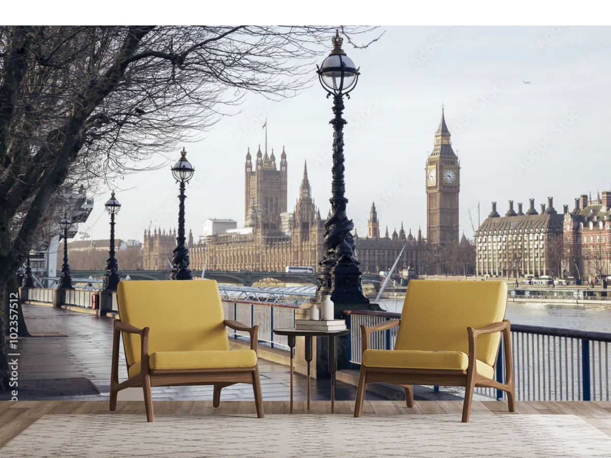 Mural Londres Eternidad - Fotomural Decorativo para Sala o Recámara en Vinil o Papel Tapiz