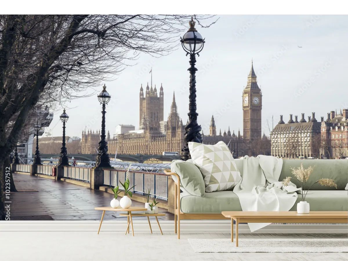Mural Londres Eternidad - Fotomural Decorativo para Sala o Recámara en Vinil o Papel Tapiz