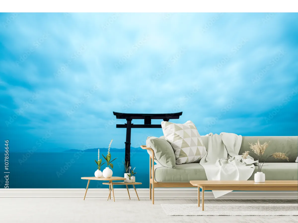 Mural Nébula Zen Lago Japonés | Papel Tapiz Decorativo Vinil y Contract