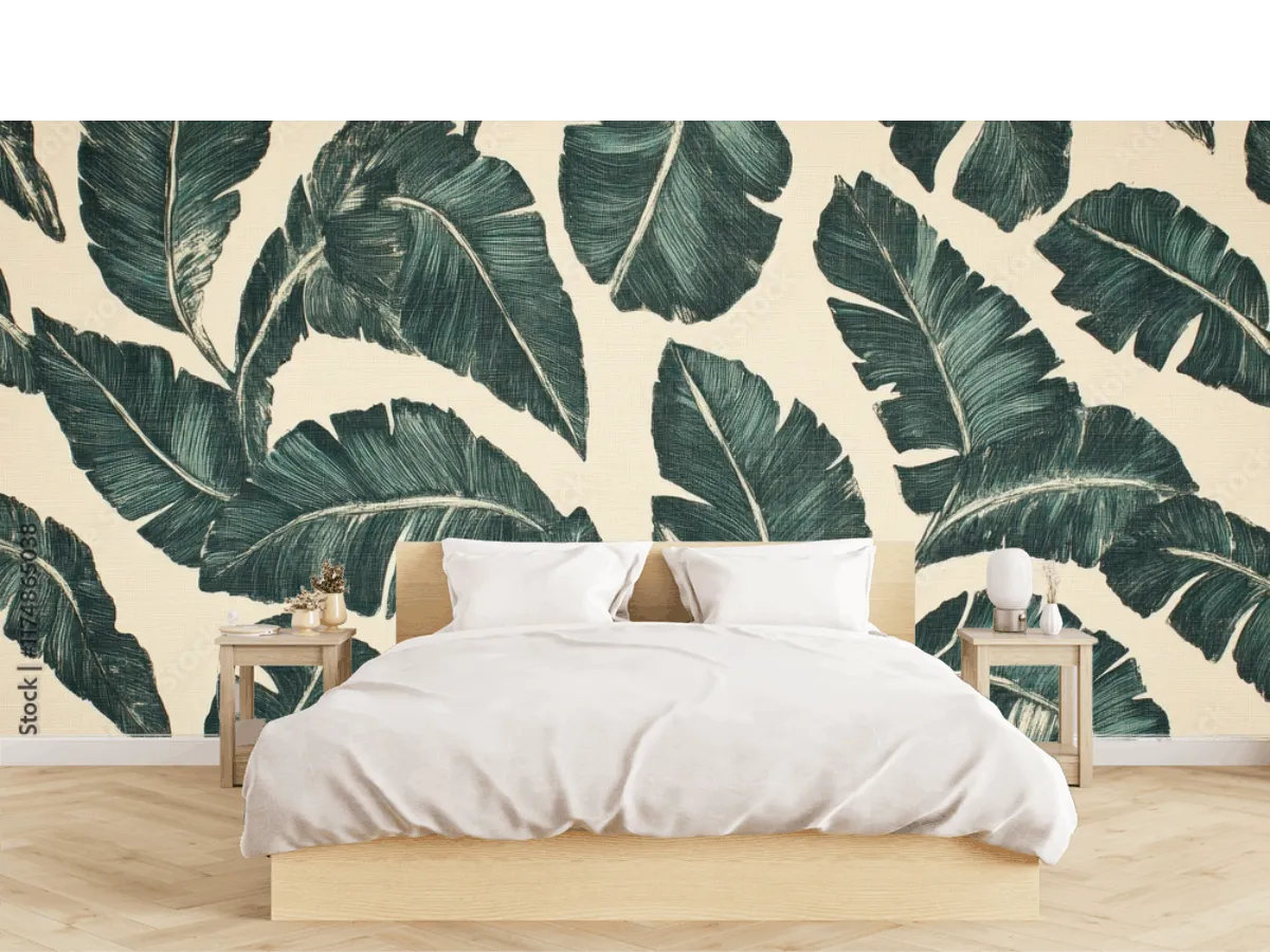 Mural Tropical Brisa Exótica para Pared en Vinil y Papel Tapiz