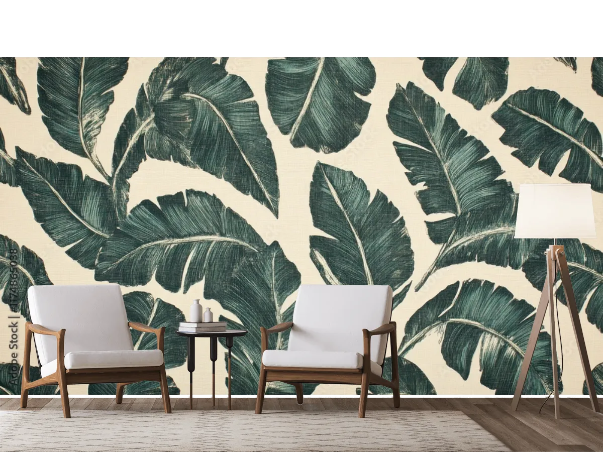 Mural Tropical Brisa Exótica para Pared en Vinil y Papel Tapiz