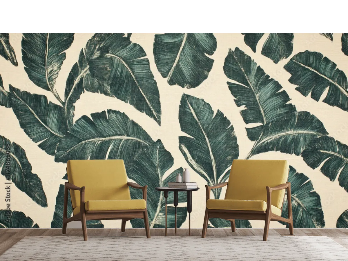 Mural Tropical Brisa Exótica para Pared en Vinil y Papel Tapiz