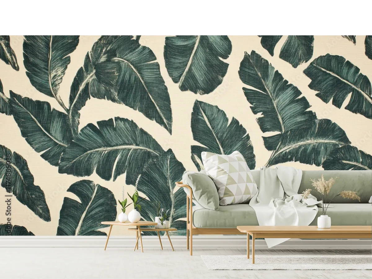 Mural Tropical Brisa Exótica para Pared en Vinil y Papel Tapiz