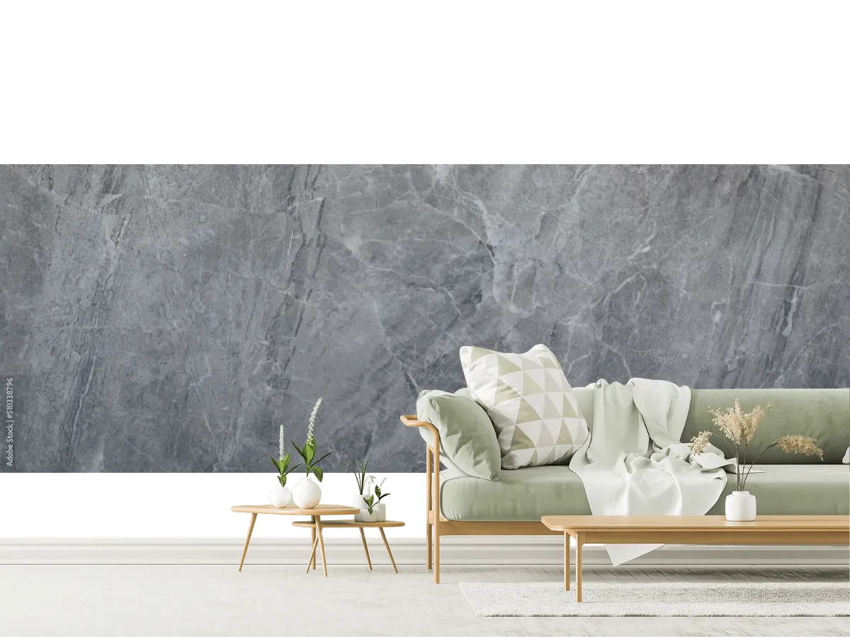 Mural Gris Piedra Volcánica Estilo Moderno en Vinil Arquitectónico