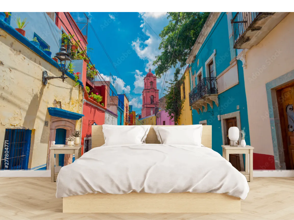Mural Guanajuato Colonial Colorido para sala o recámara