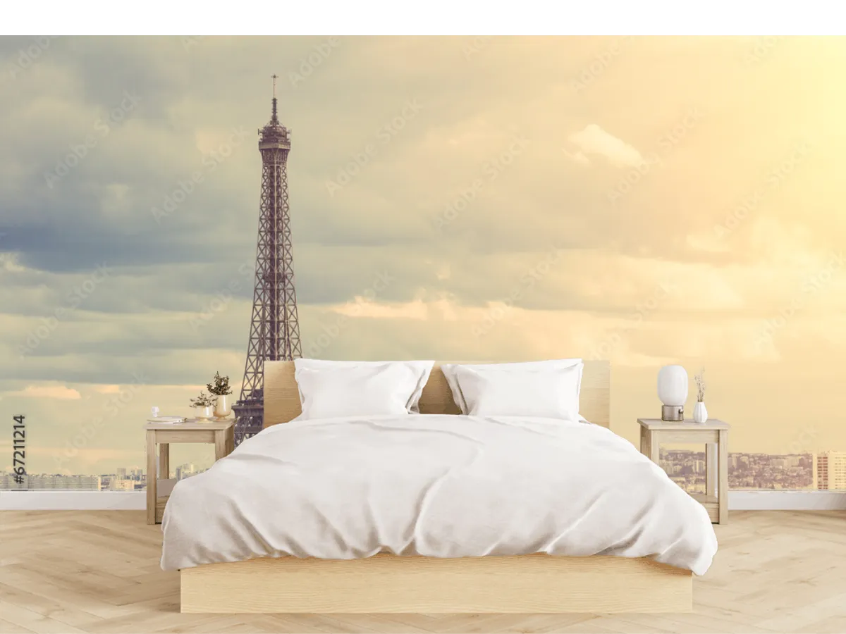 Mural París Amanecer, Fotomural para Pared Vinil y Tapiz Decorativo