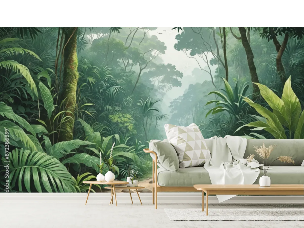 Mural de Pared Modelo Sendero Escondido en Vinil Arquitectónico y Papel Tapiz