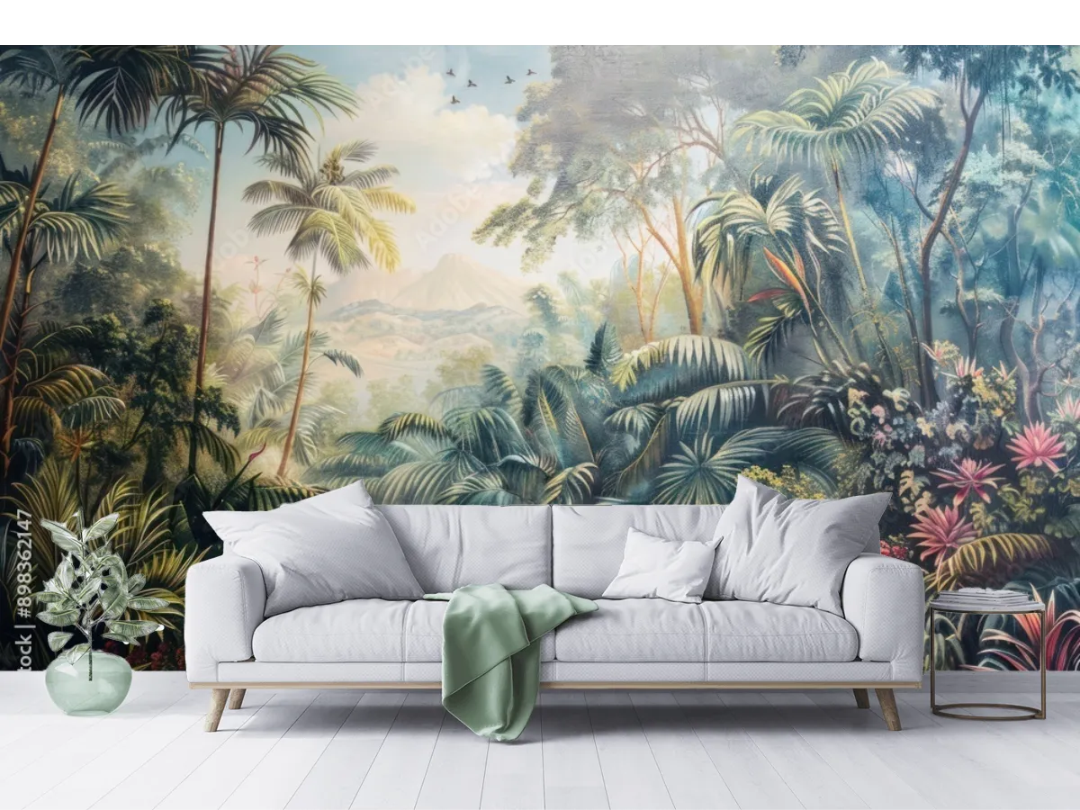 Mural Selva Pantera Negra | Fotomural Decorativo Vinil Arquitectónico