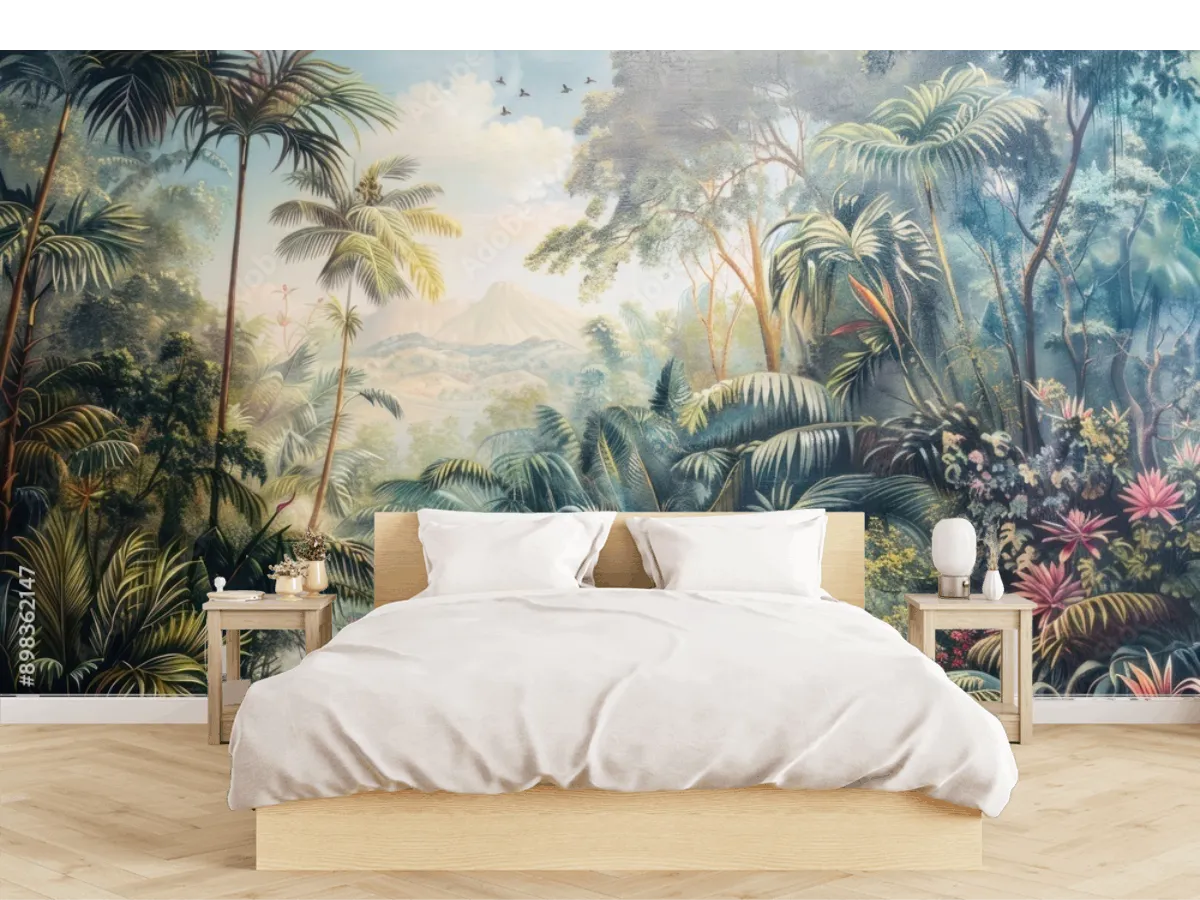 Mural Selva Pantera Negra | Fotomural Decorativo Vinil Arquitectónico