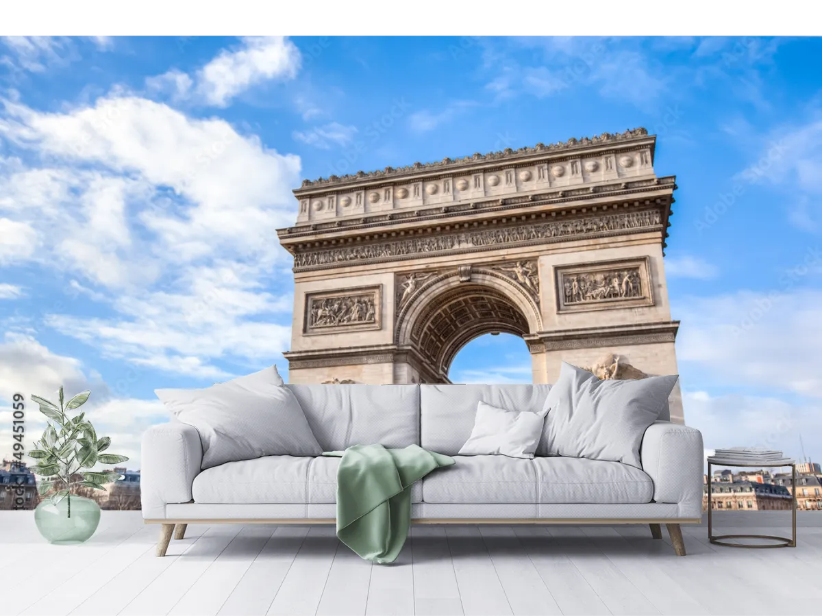 Mural Arco Trinfal París Vinil Arquitectónico - Fotomural Decorativo Premium