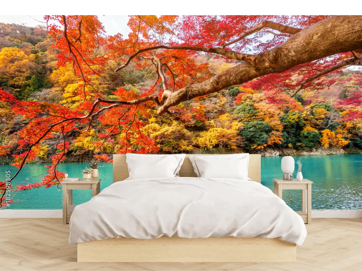 Mural modelo Esencia de Otoño para sala, fotomural autoadherible de alta resolución