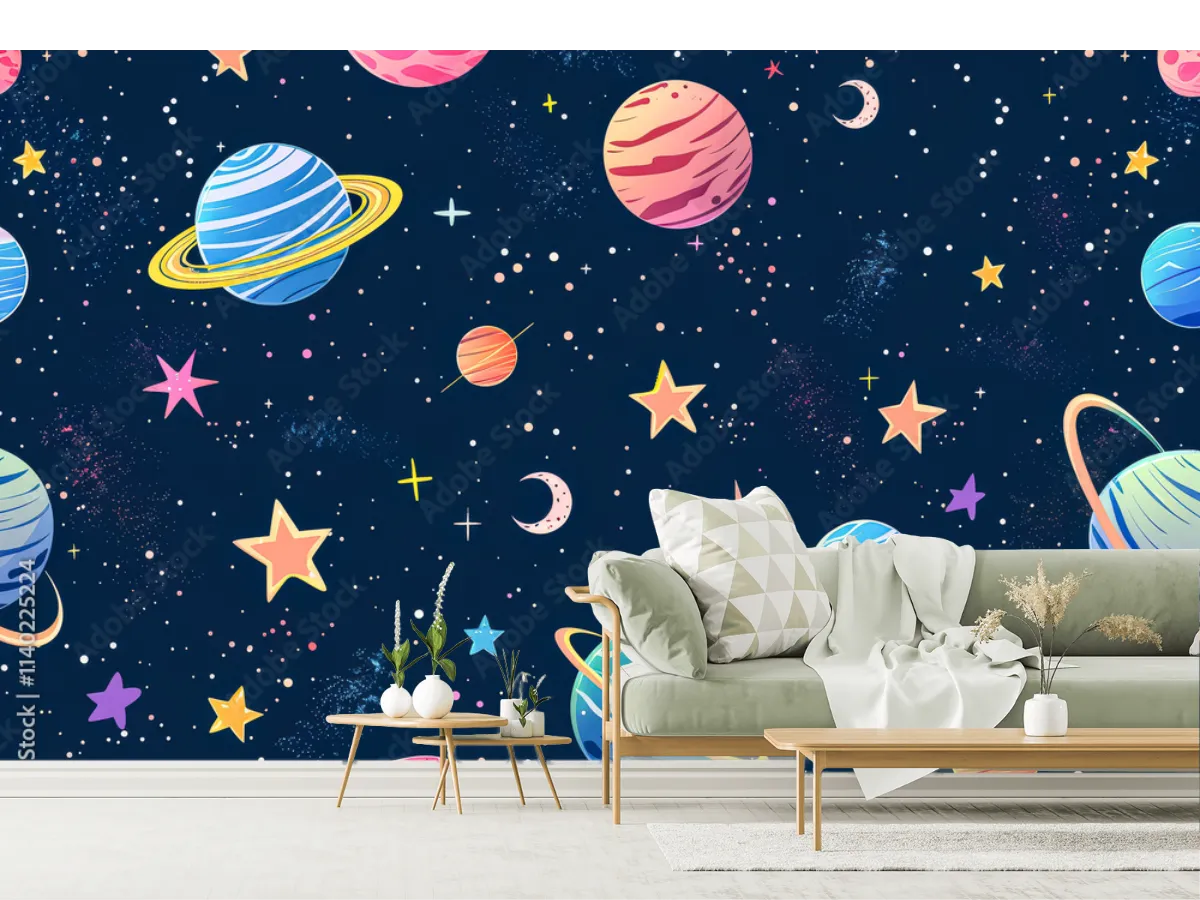 Mural Espacio Estelar para Pared - Vinil, Papel Tapiz y Más