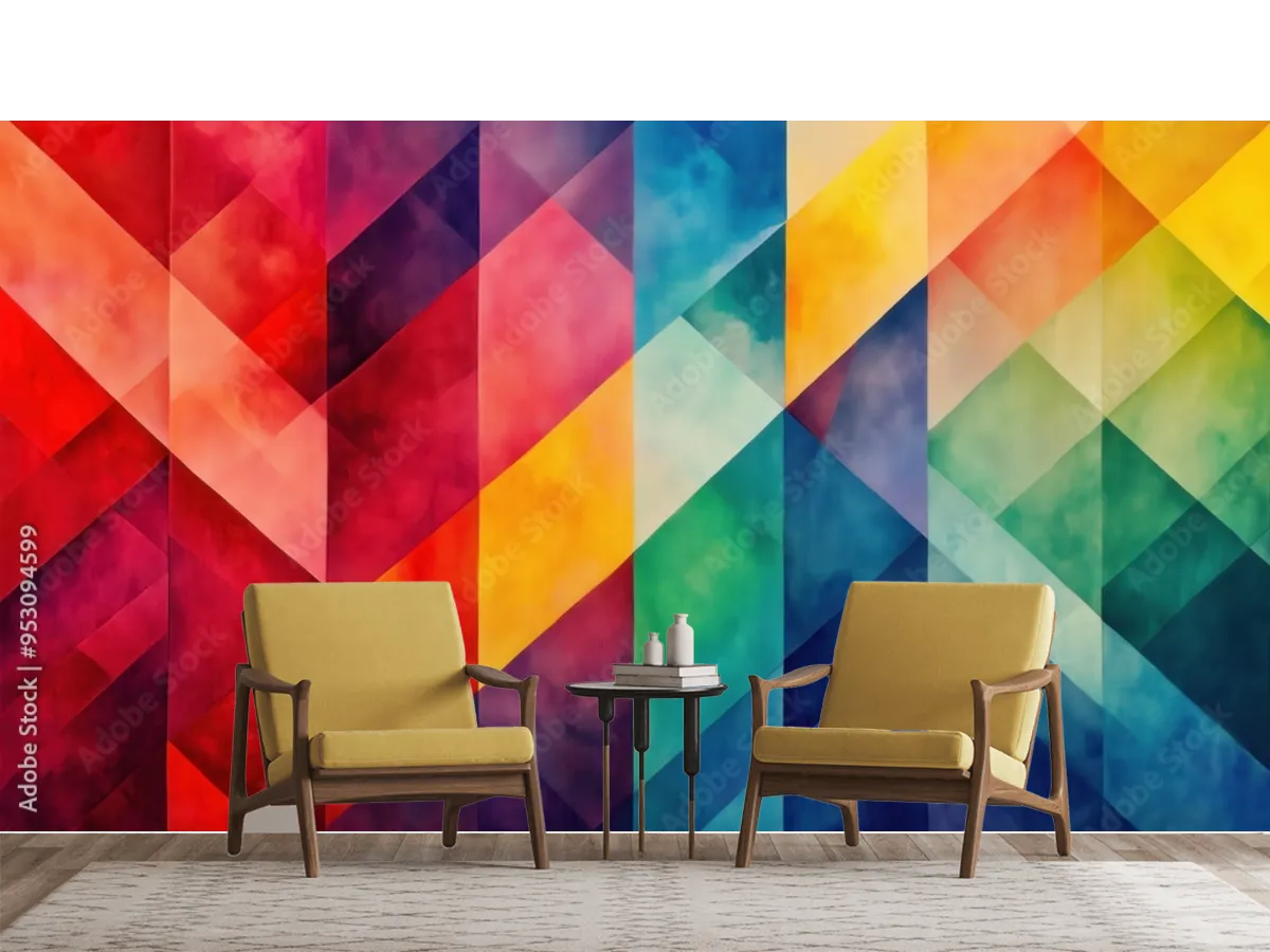 Mural Prisma Cromático – Fotomural Decorativo para Pared, Vinil y Papel Tapiz