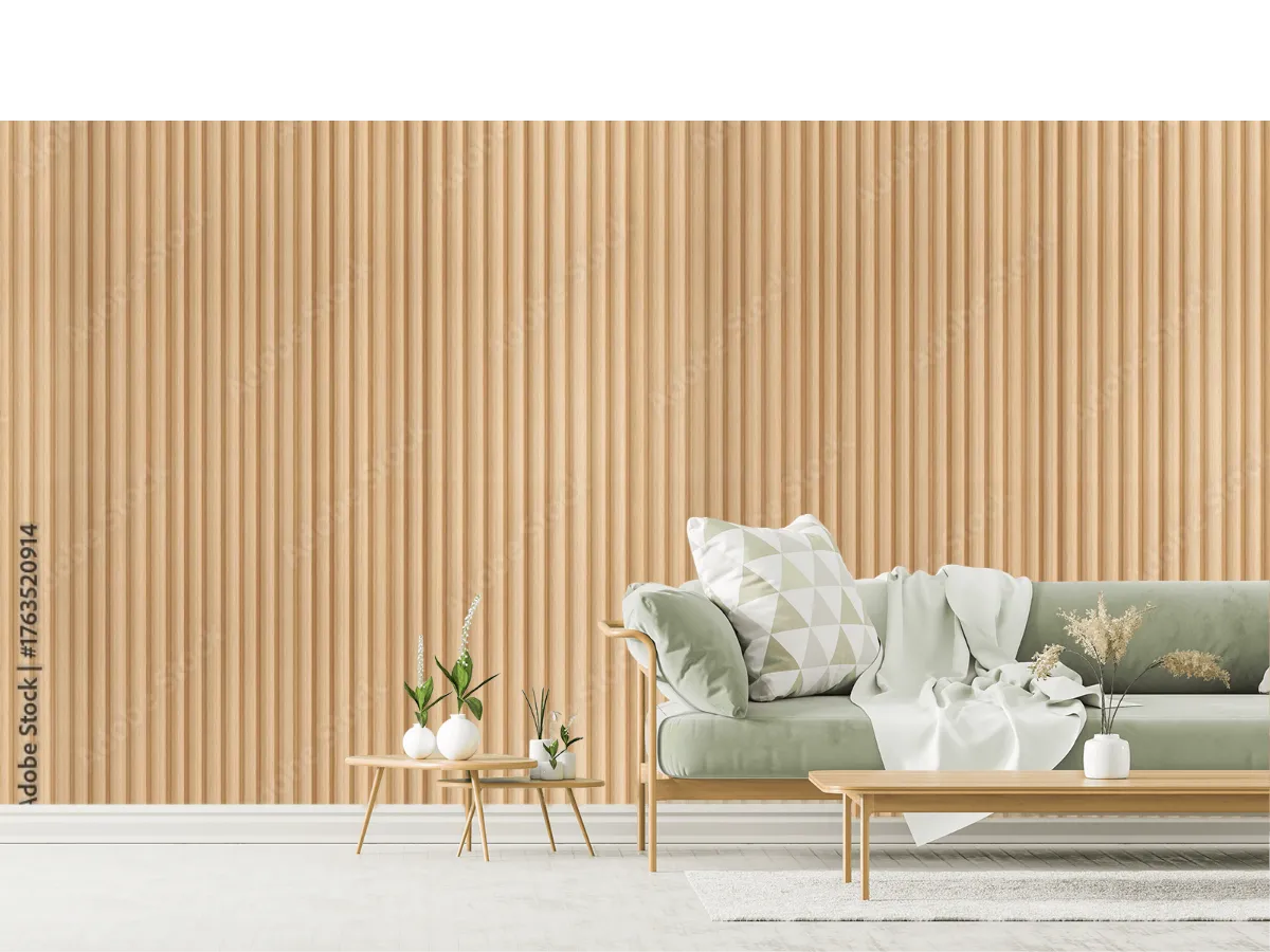 Mural Sensación Natural Listón Claro para Decoración de Pared