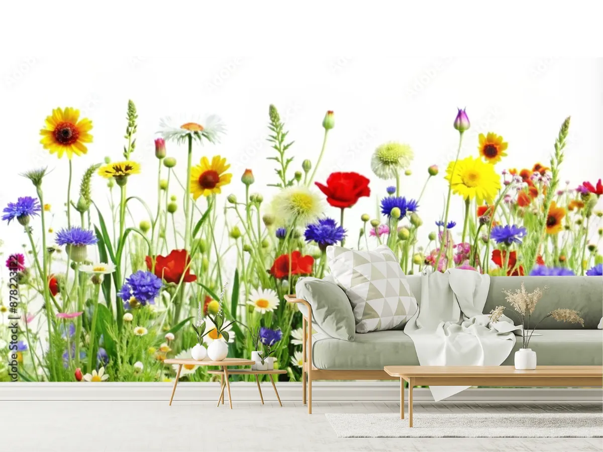 Mural Silvestre Primavera – Fotomural Floral para Pared en Vinil o Tapiz