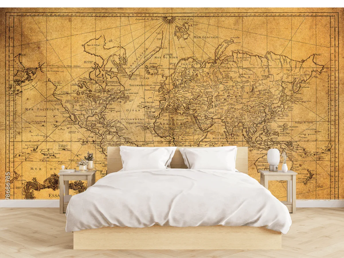 Mural Mundo Antiguo Vintage – Fotomural Decorativo Pared, Papel Tapiz o Vinil