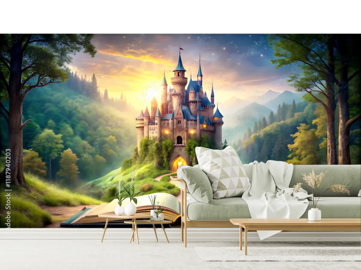 Mural Palacio de Ensueño Fantástico para Pared | Fotomural Decorativo