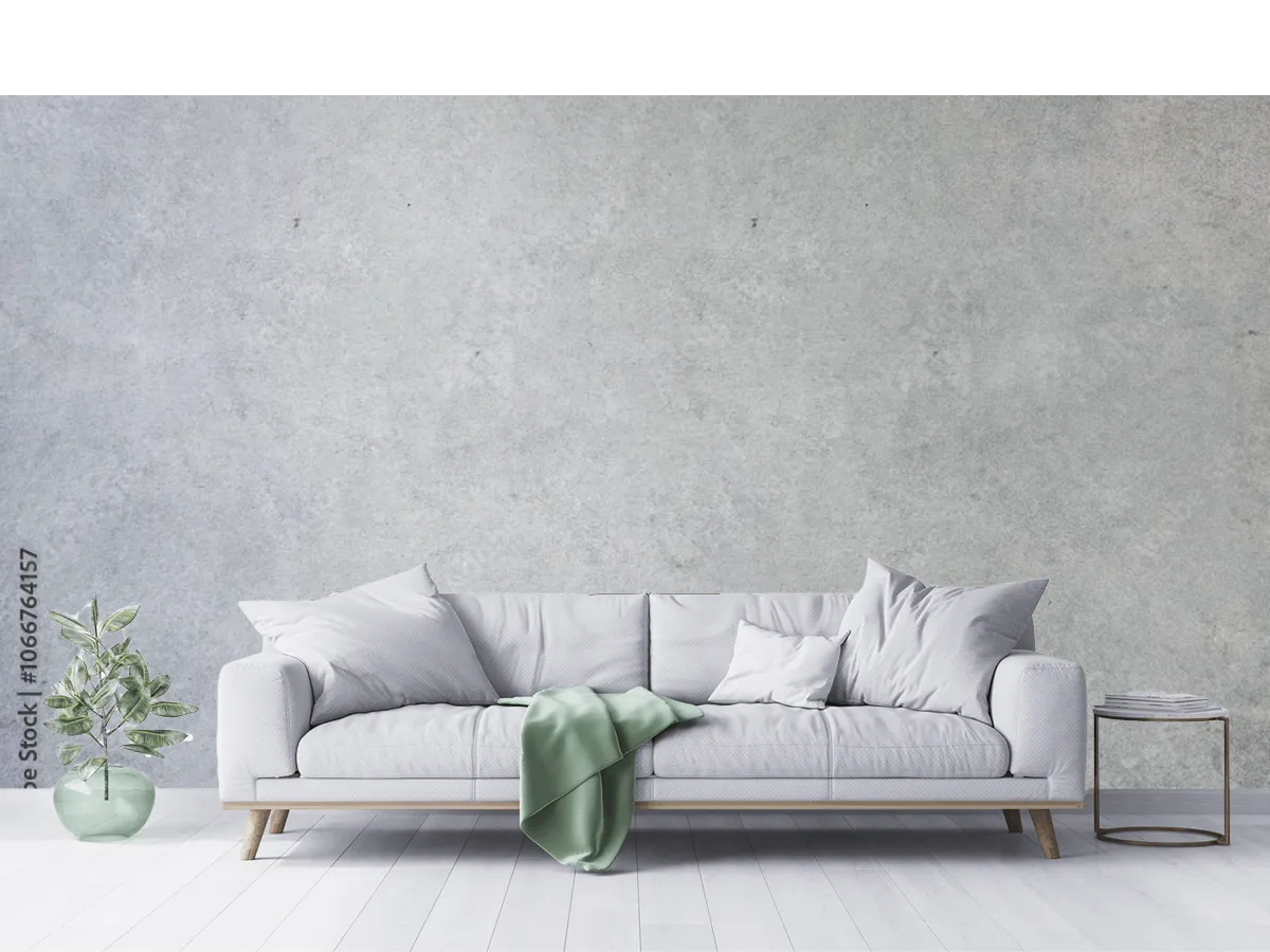 Mural Gris Neblina Minimalista para Decoración Moderna de Pared