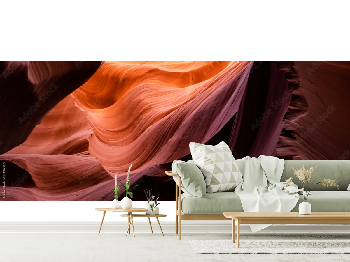 Mural Cañón de Luz – Fotomural Decorativo para Sala y Oficina