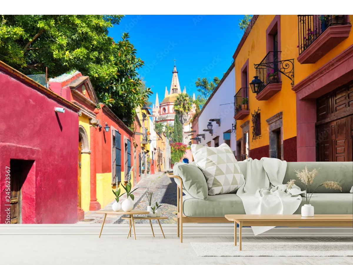 Fotomural Mural Esencia Colonial San Miguel en Vinil o Papel Tapiz