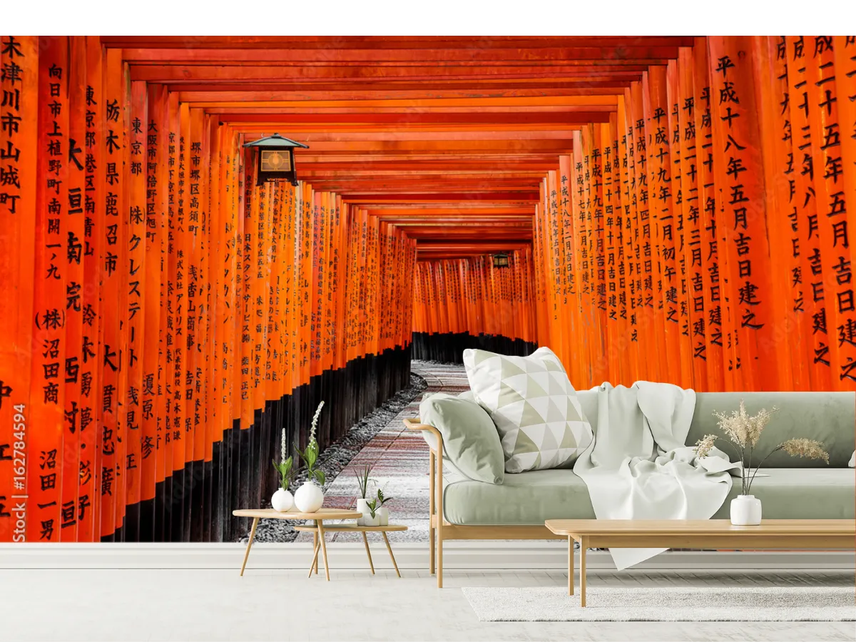 Mural Camino Torii Japonés - Fotomural Vinil Decorativo Personalizado