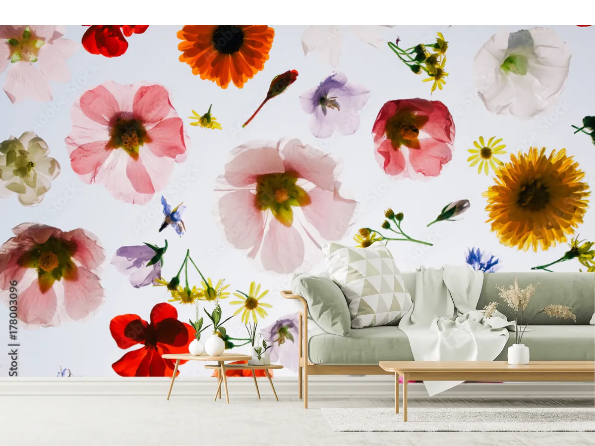Mural Flores Divinas Modelo Botanical Bliss para decoración mural