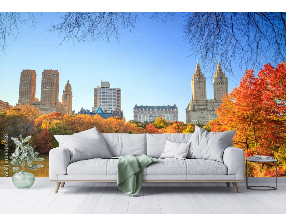 Mural Central Park Otoñal | Fotomural para sala y oficina