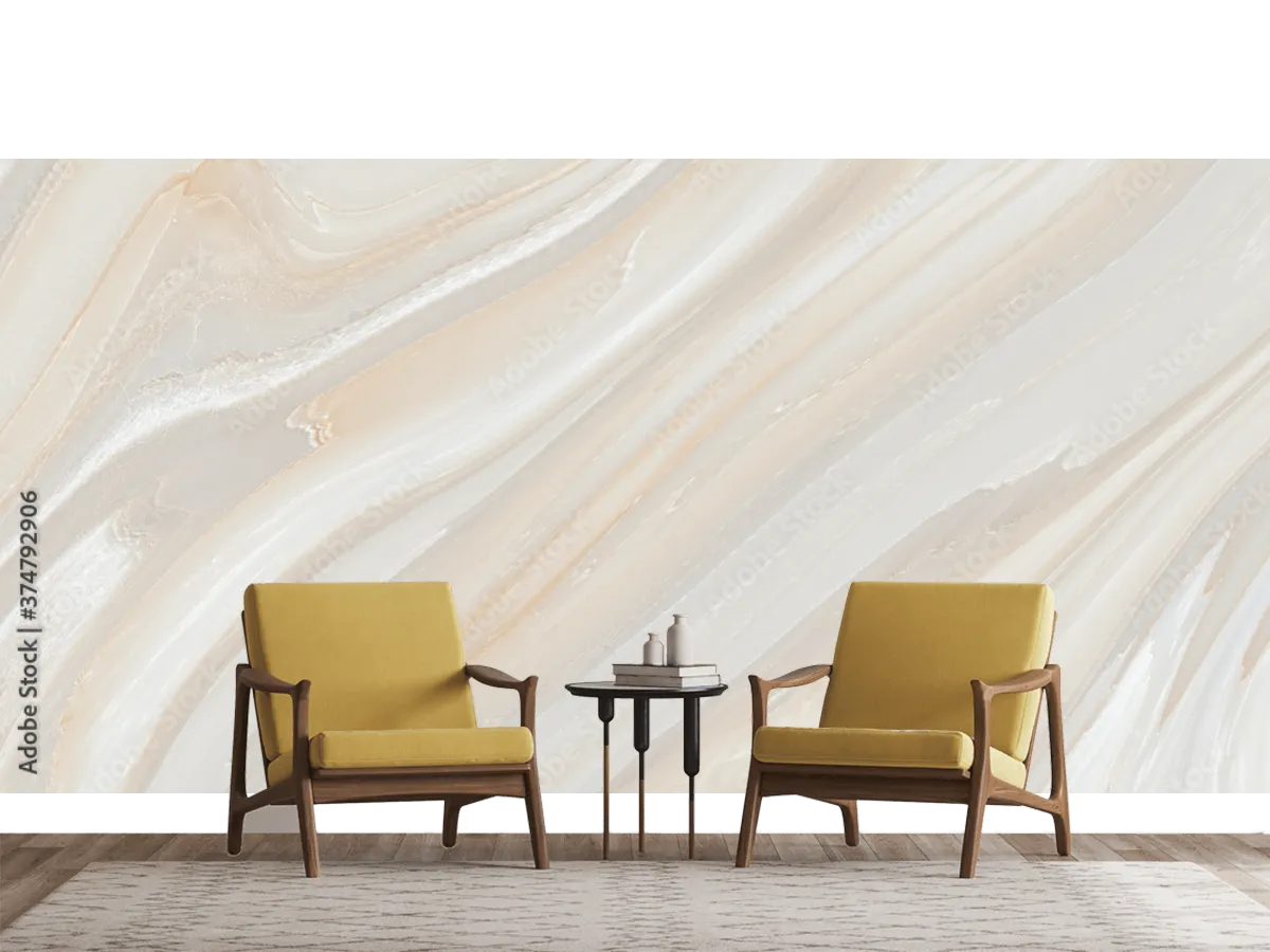 Mural Serenidad de Mármol Beige para Pared, Fotomural Decorativo en Vinil o Papel Tapiz