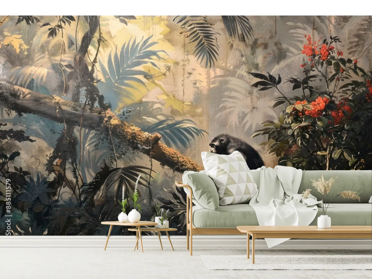 Mural Jungle Serenata – Fotomural de Selva para Sala o Recámara