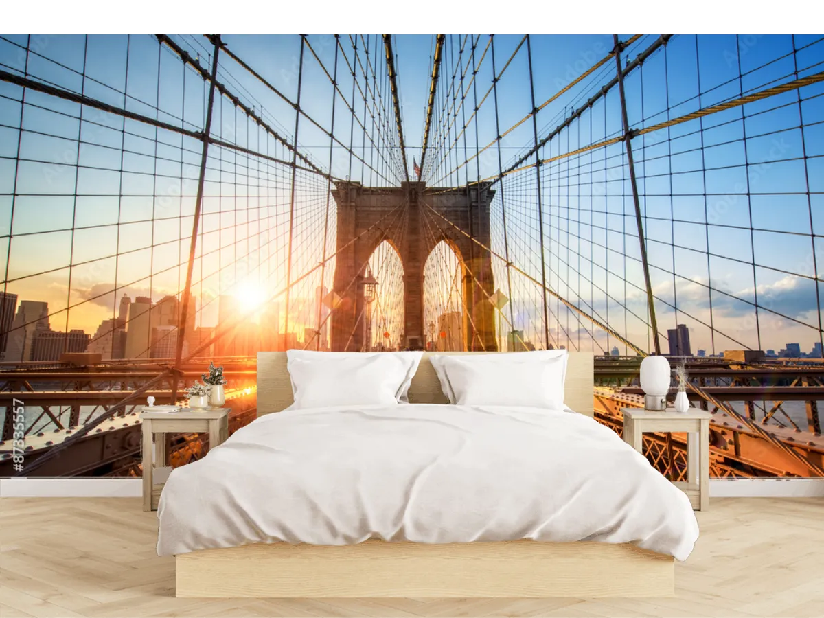 Mural Amanecer Brooklyn Iconic | Fotomural Decorativo para Sala y Oficina