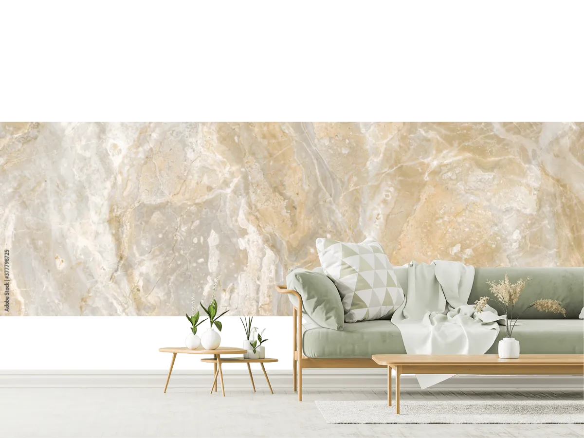 Mural Aura de Mármol Beige para Decoración de Pared | Vinil, Tapiz o Mural
