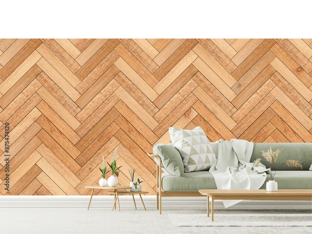 Modelo Mural Trenzas Nórdicas en vinil, papel tapiz o mural decorativo
