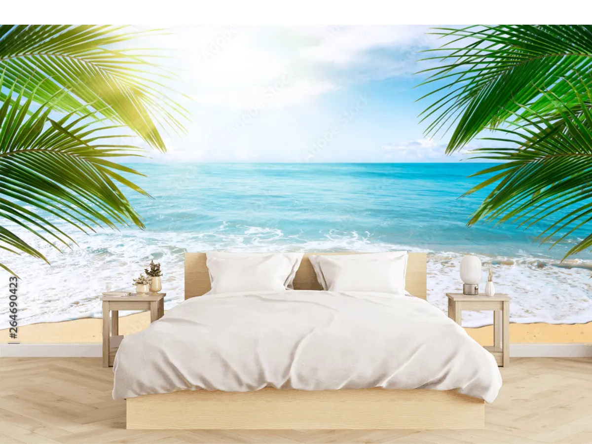 Mural Amanecer Pacífico para Sala – Fotomural Decorativo Personalizable