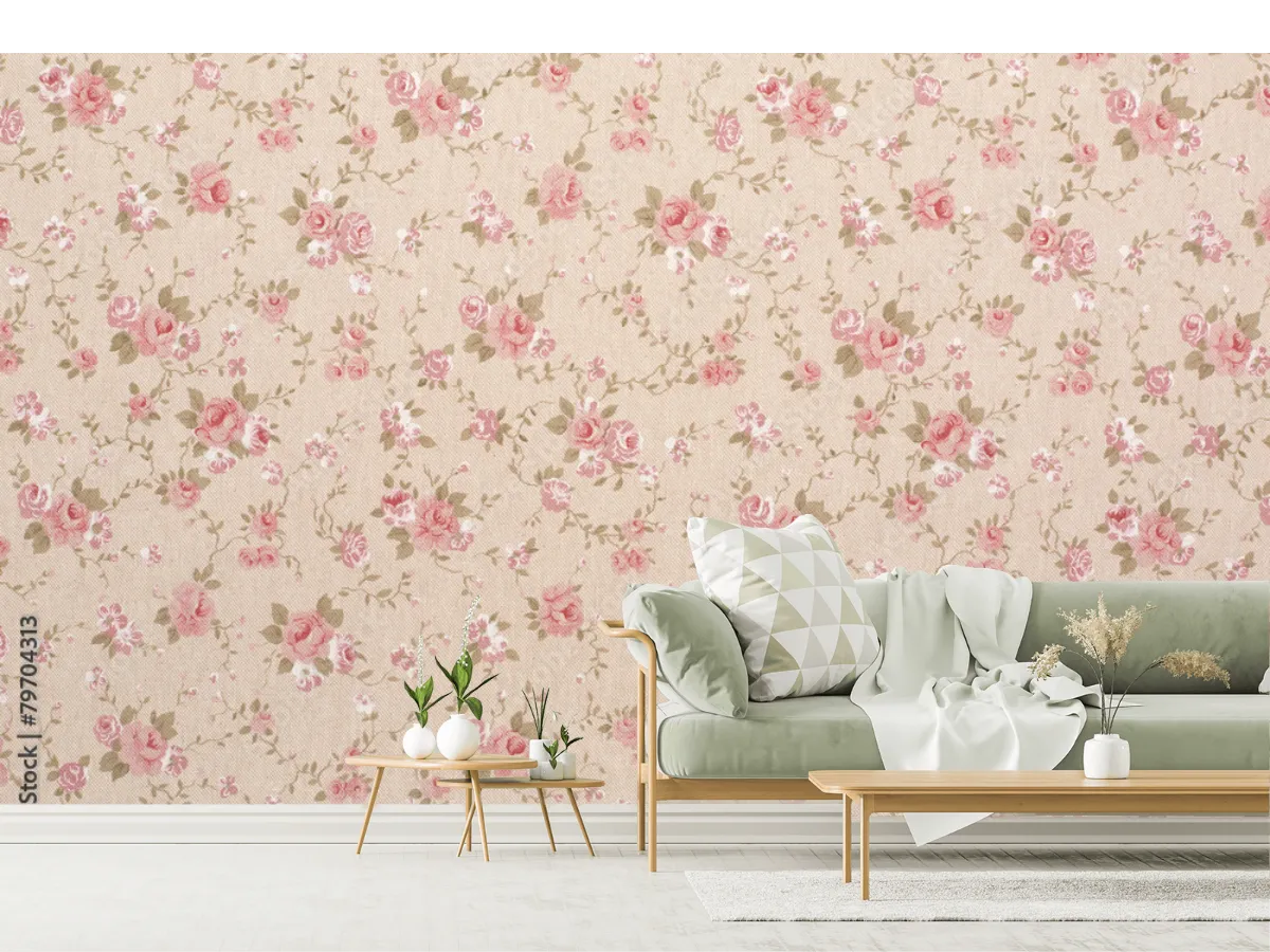 Mural Rosas Vintage Encanto Romántico para Sala o Recámara