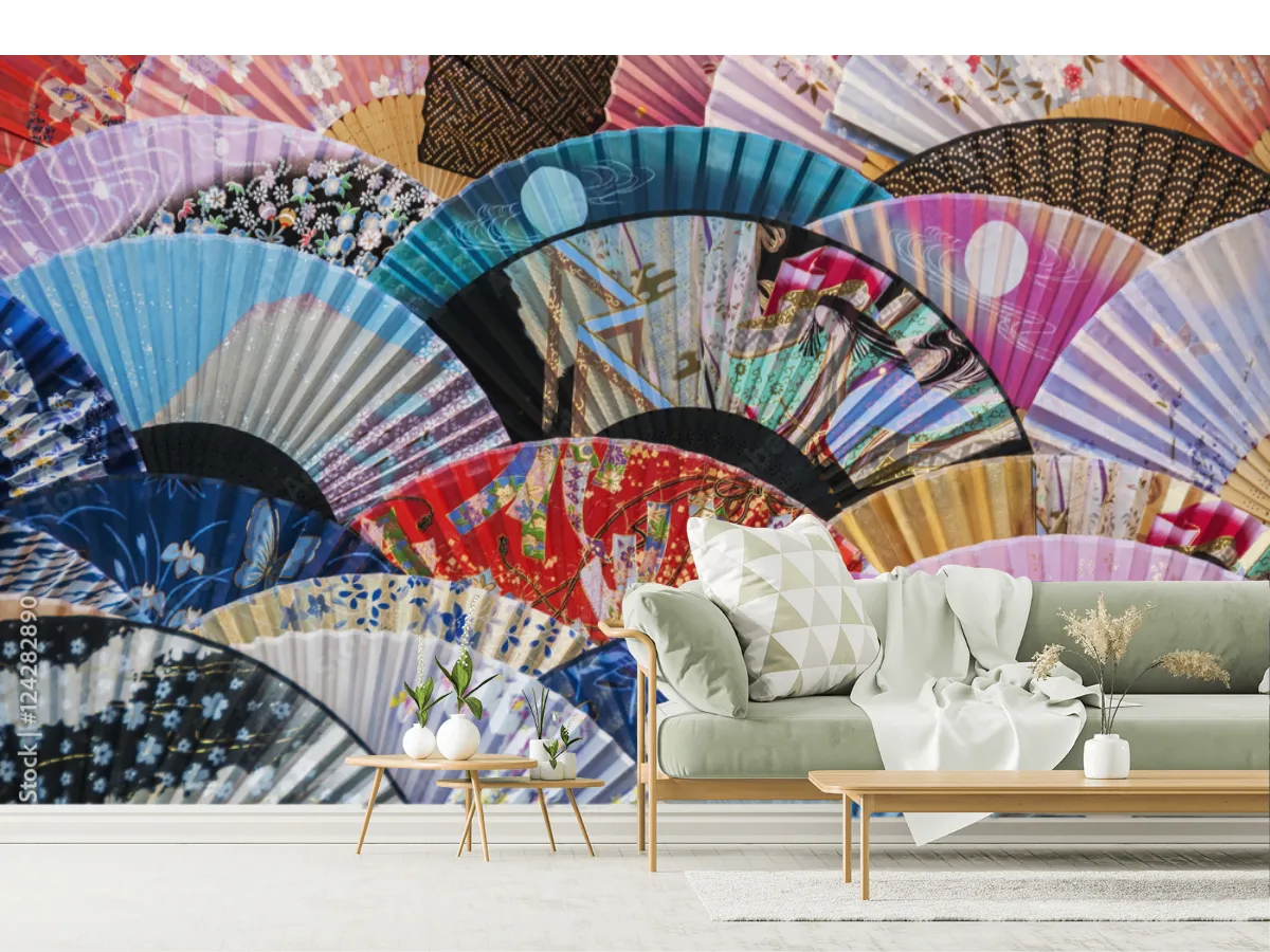 Mural Ventisca Nipona en Vinil Arquitectónico o Papel Tapiz | Fotomural Decorativo Japonés
